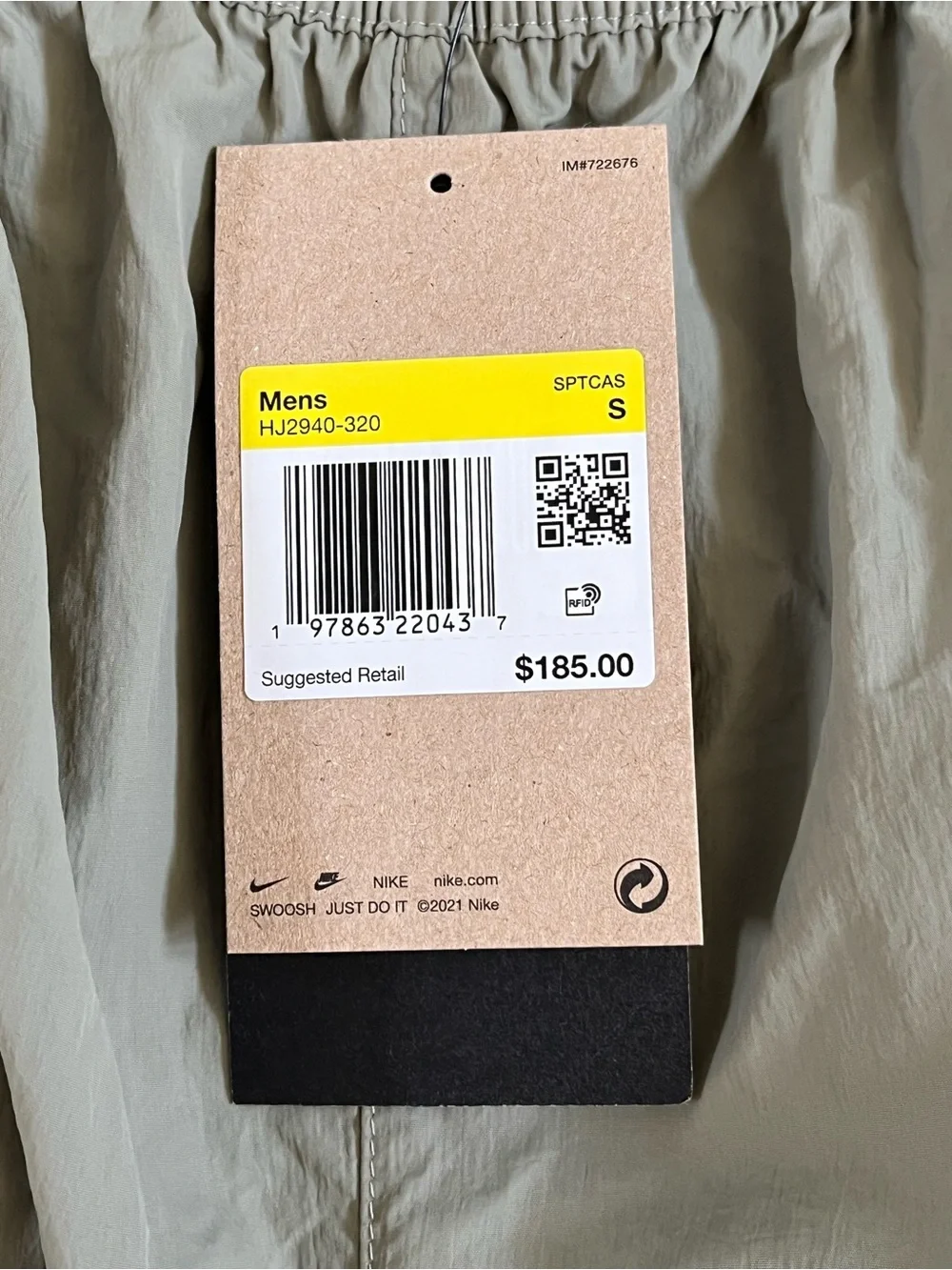 Nike Tech Woven Cargo Pants ‘Light Army Black’ (size mens S)
